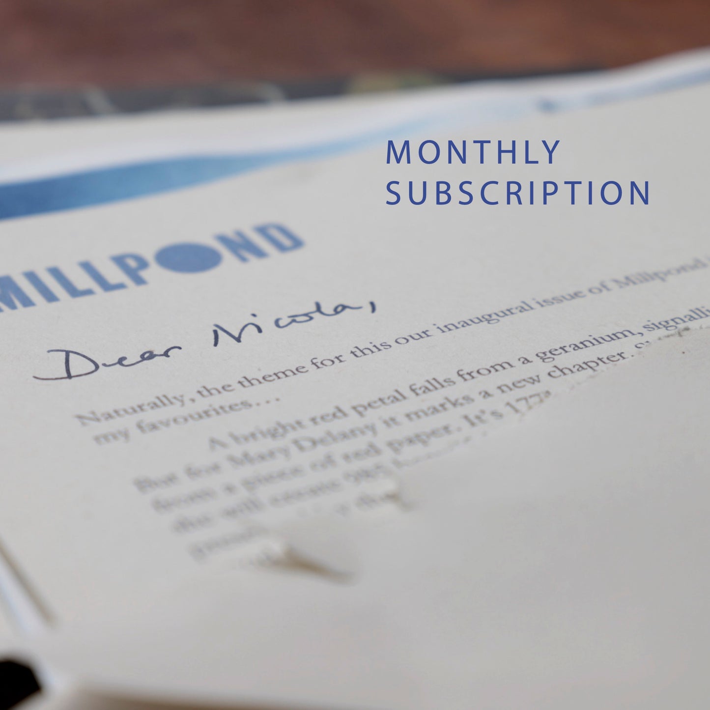 A visually beautiful therapy based snail mail subscription from Kerry Evans, Therapist, containing a personalized letter, counselling tools and art.